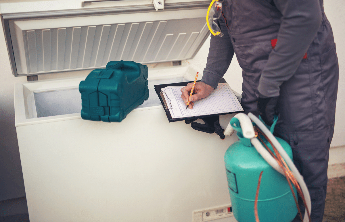 Freezer repair East Valley AZ — E&J Appliance Service Company technician